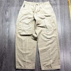 Vintage RipZone Skater Wide Leg Pants 32 x 30 Brown Baggy Y2k
